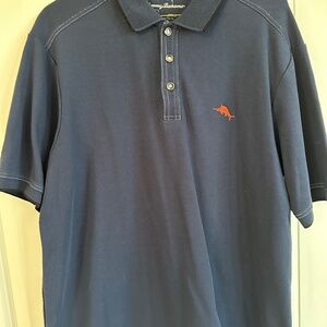 Tommy Bahama men's Tommy Bahama 100% supima cotton, medium, navy blue polo shirt